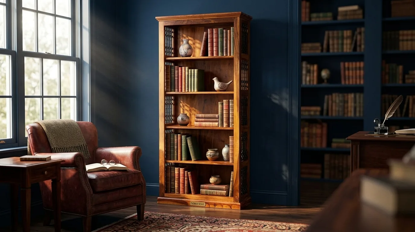 Royal Finish Bookshelf Design 1