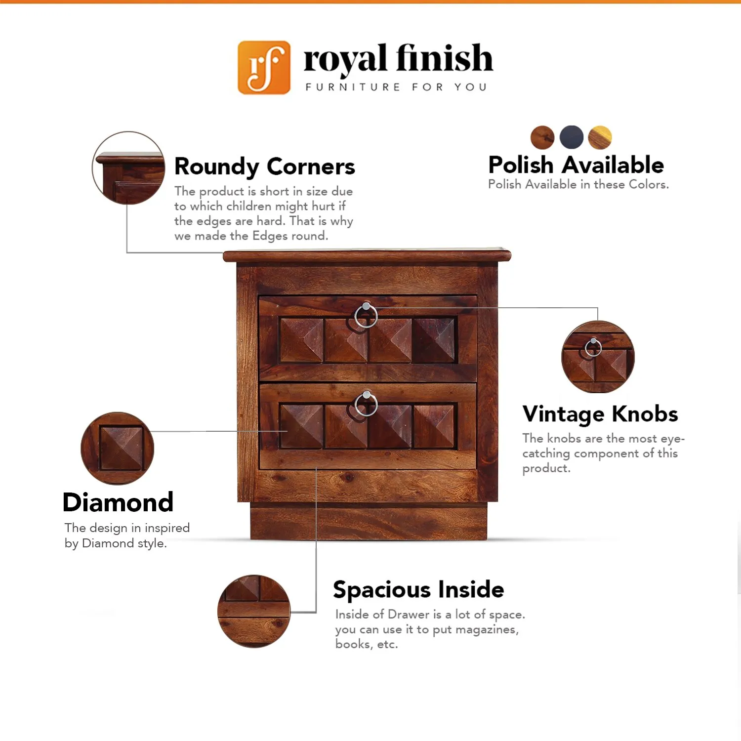 Royal Finish Stylish & Functional Table Set | Compact Size | Premium Sheesham sheesham wood furniture image 2